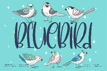 BlueBird Quirky font