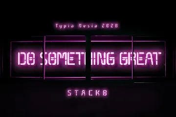 Stacko Neon Font