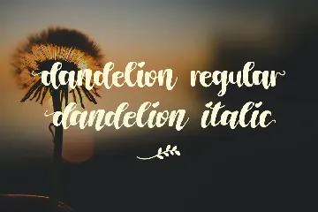 Dandelion font