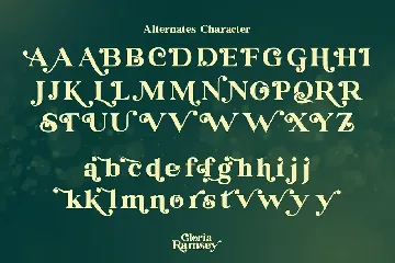 Gloria Ramsey font