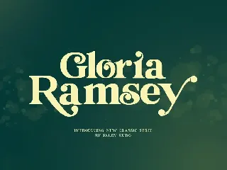 Gloria Ramsey font