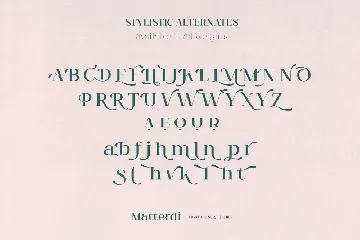 Matterdi - Hi-Fashion Ligature font