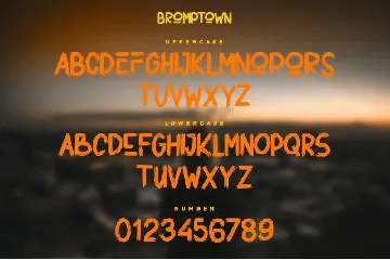 Bromptown font