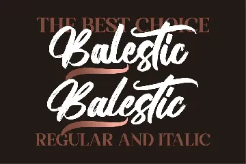 Balestic Brush font