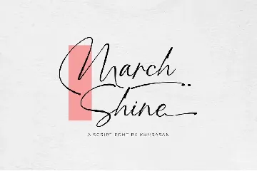 March Shine font