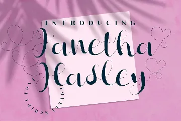 Janetha Hasley Script font